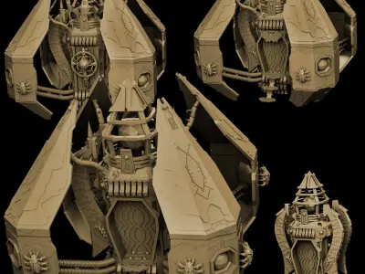 Eternal Dynasty Monolith Sci Fi Miniature 3D print model