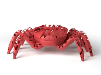 Crab Dust Voronoi Low-poly 3D model