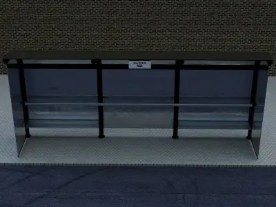 Halte Bus 3D model