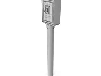 Retro Fire Alarm 3D model