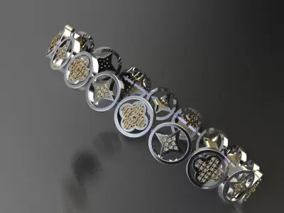 lv bracelet  3D print model