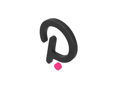 Polkadot Coin v3 001 Low-poly 3D model