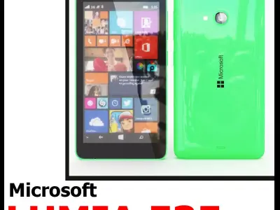Microsoft Lumia 535 Green 3D model