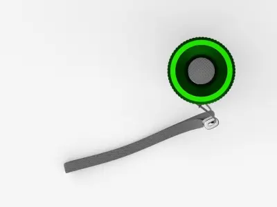 Flashlight Green 3D model