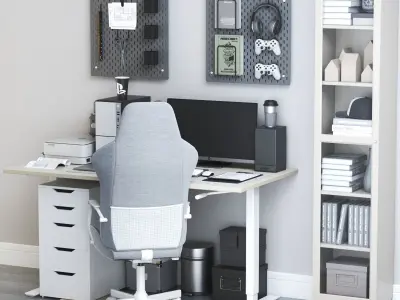 Office workplace 137 3D model