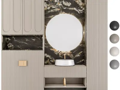 Bathroom furniture B1 3D model