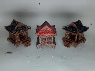 Japanese Model For Aquarium and Terrarium  Free 3D print model