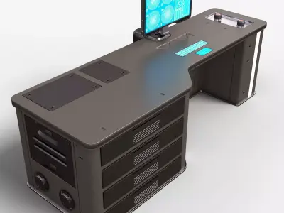 Sci Fi Lab Table 3D model