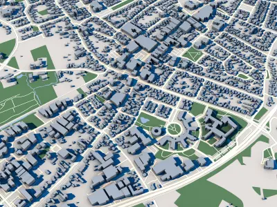 Bladel City Netherlands 3D model