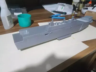 TCG ANADOLU L400 Highly Detailed Amphibious Assault Ship - RC 3D print model