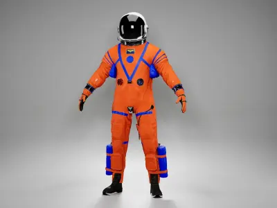 Nasa Orion Spacesuit  Ultra realistic Low-poly 3D model