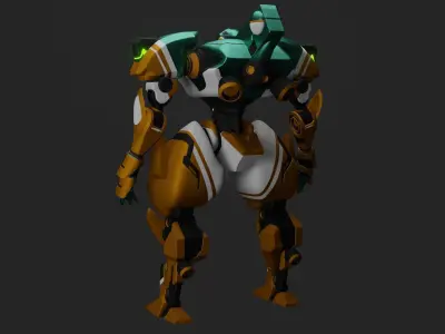 Sci-Fi robot  3D model buy
