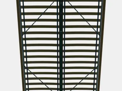 MALM Bed frame high 102 Low-poly 3D model