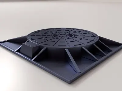 Manhole Cover 3D model