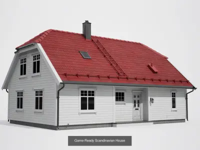 Game-Ready Suburban House Collection 3D Model Pack