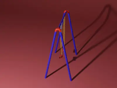 Playground Swing 3D model