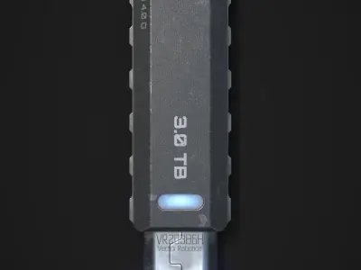 Sci-Fi USB Drive - PBR 3D model