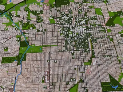 Springfield City of USA Low-poly 3D model