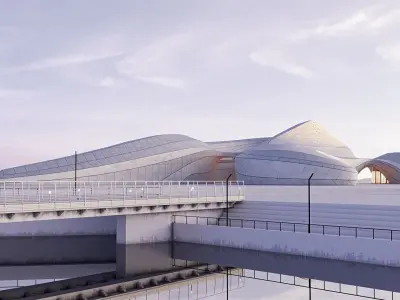 Futuristic building 52 3D model