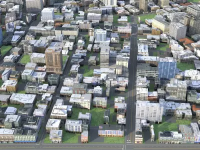 City 69 Low-poly 3D model