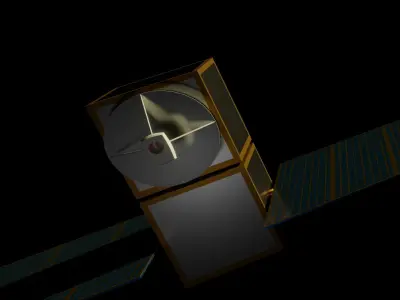 A Lonely Satellite by Bolt and Waves Free 3D model