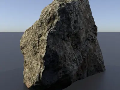 Scanned 3D Rock Assets Rock 01 3D model
