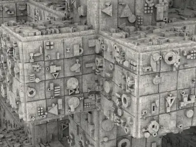 Sci-Fi Shapes - The Grid 3D model