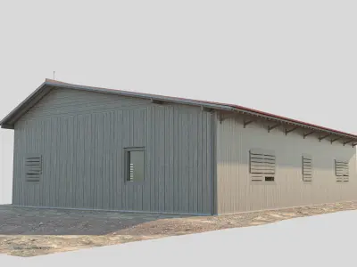 Small Camp  Low-poly 3D model