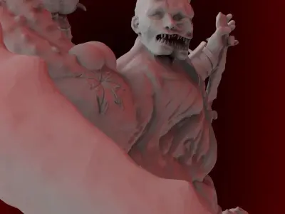 Accursed Mutant Of Space pack x2 miniatures 3D print model p4 3D print model