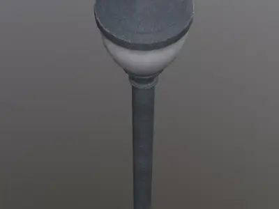 Vintage Street Lamp 3D Model Low-poly 3D model
