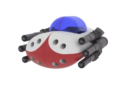 A1 Landspeeder Small 1-18 scale Kenner Hasbro 3D print model