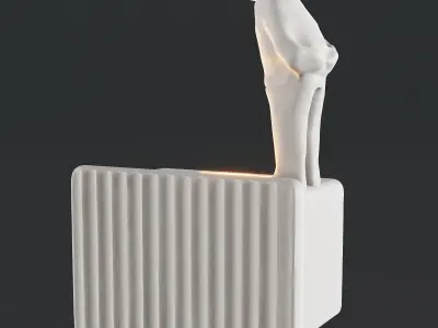 Ceramic Wall Light With Figures - Umarell by Giorgio Biscaro 3D model