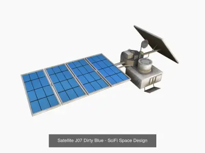 10 Satellite J Collection - SciFi Space Design 3D Model Pack