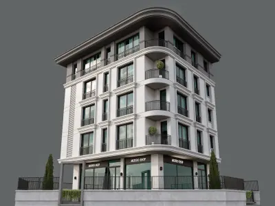 3D Apartment Model Classic Modern Low-poly 3D model