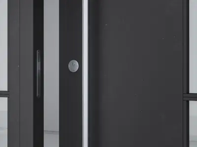 Aluminium door 219 3D model