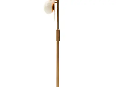 Charli Floor Lamp By Anthropologie in Yellow Low-poly 3D model