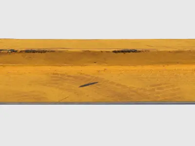 Long Yellow Curb-3D Scan 3D model