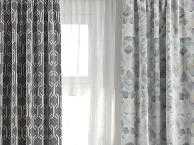 Curtain Set 31 3D model