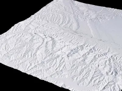 Baojishi China City Landscape 3D Model 3D model