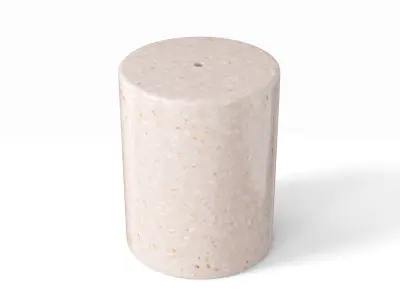 Ceramic garden stool collection 2 Low-poly 3D model