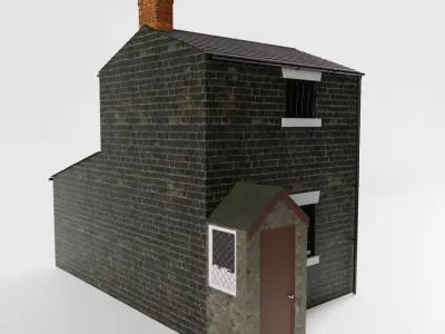 British Row Home 01 3D model