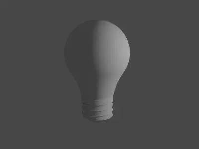 Light bulb 3D model
