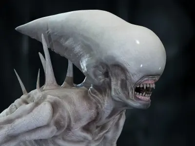 Neomorph Low-poly 3D model