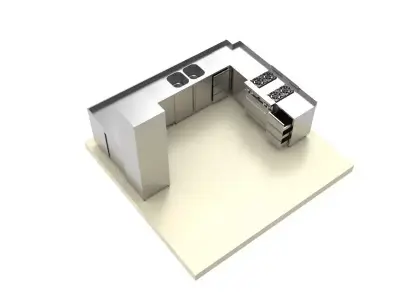 KITCHEN 100 3D model