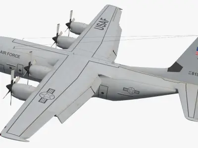  Lockheed C-130 Hercules US Military Transport Aircraft 