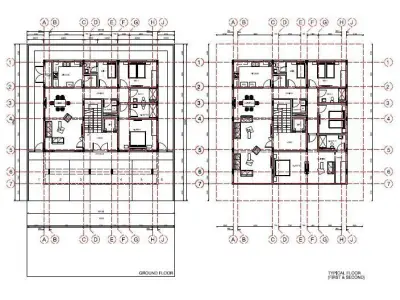 Apartment Building Concept 3D model