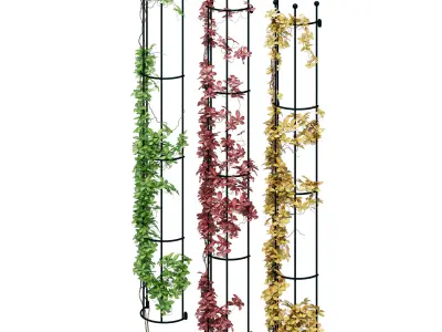 Drainpipe trellis 3D model