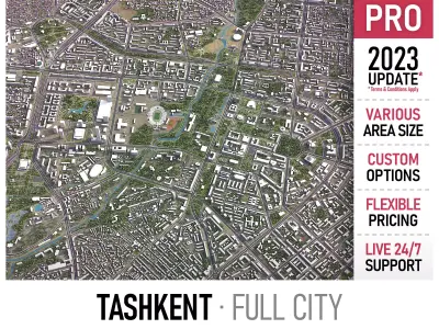Tashkent Low-poly 3D model