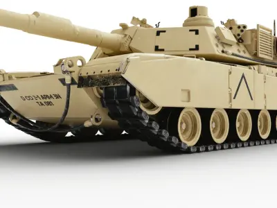  M1A2 Abrams with interior 