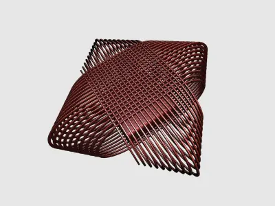 Plywood Lamp 3D model